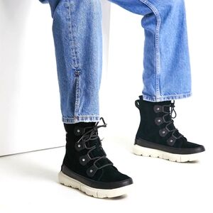 Sorel Explorer II Joan Faux Fur Waterproof Lace-Up Shoes for Ladies